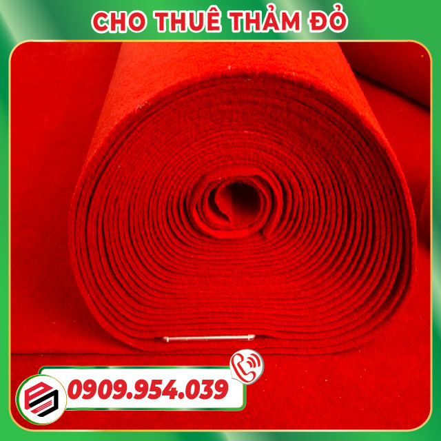 Cuộn thảm đỏ chất liệu nỉ Cuộn thảm đỏ chất liệu nỉ