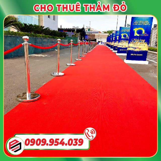 Thảm đỏ lót sàn lối đi do Phương Nam Event cung cấp Thảm đỏ lót sàn lối đi do Phương Nam Event cung cấp