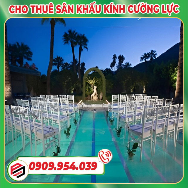Cho thuê sân khấu mica trong suốt Cho thuê sân khấu mica trong suốt