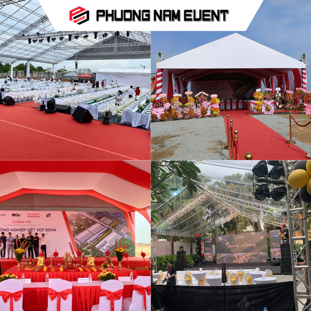 Mẫu nhà bạt không gian tại Phương Nam Event