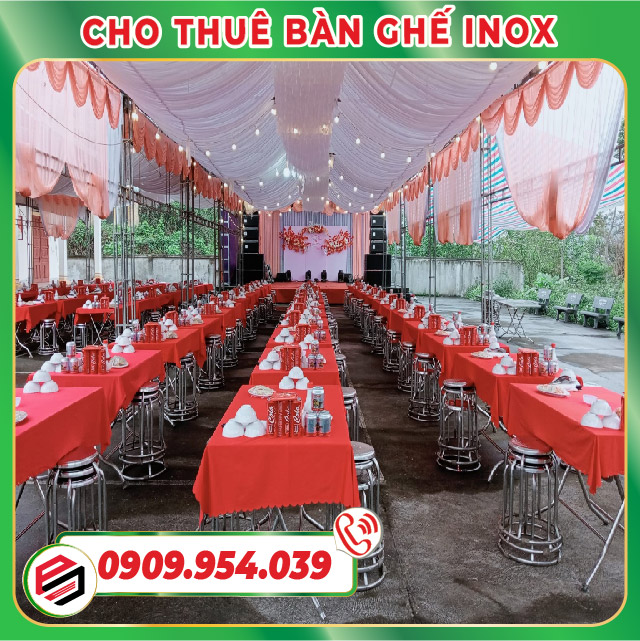 Cho thuê bàn ghế tiệc cưới Cho thuê bàn ghế tiệc cưới