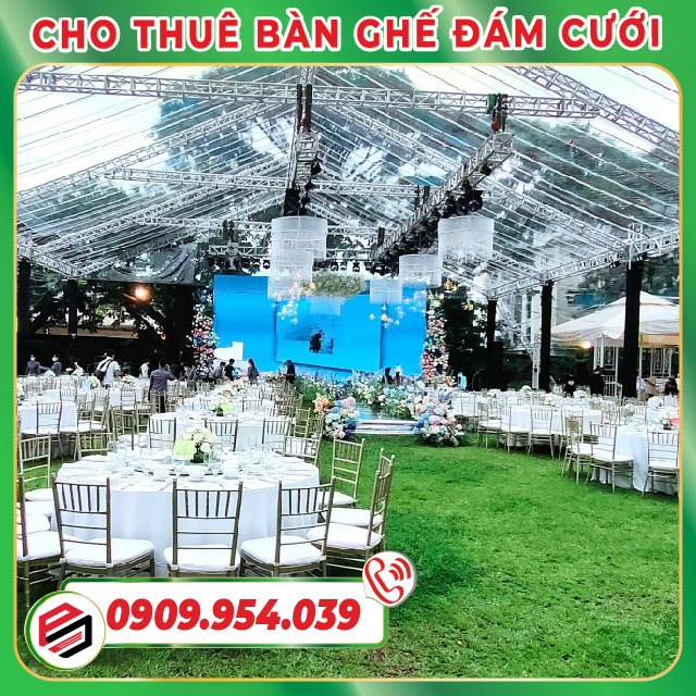 Cho thuê bàn ghế Tiffany đám cưới