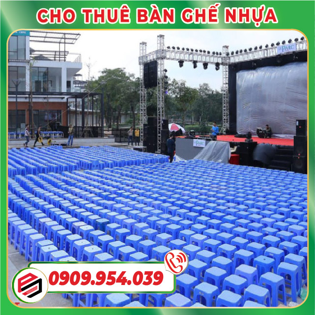 Cho thuê bàn ghế nhựa tổ chức sự kiện Cho thuê bàn ghế nhựa tổ chức sự kiện