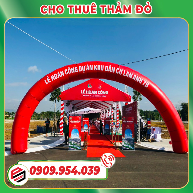 Cho thuê thảm đỏ tổ chức Lễ Hoàn công Cho thuê thảm đỏ tổ chức Lễ Hoàn công