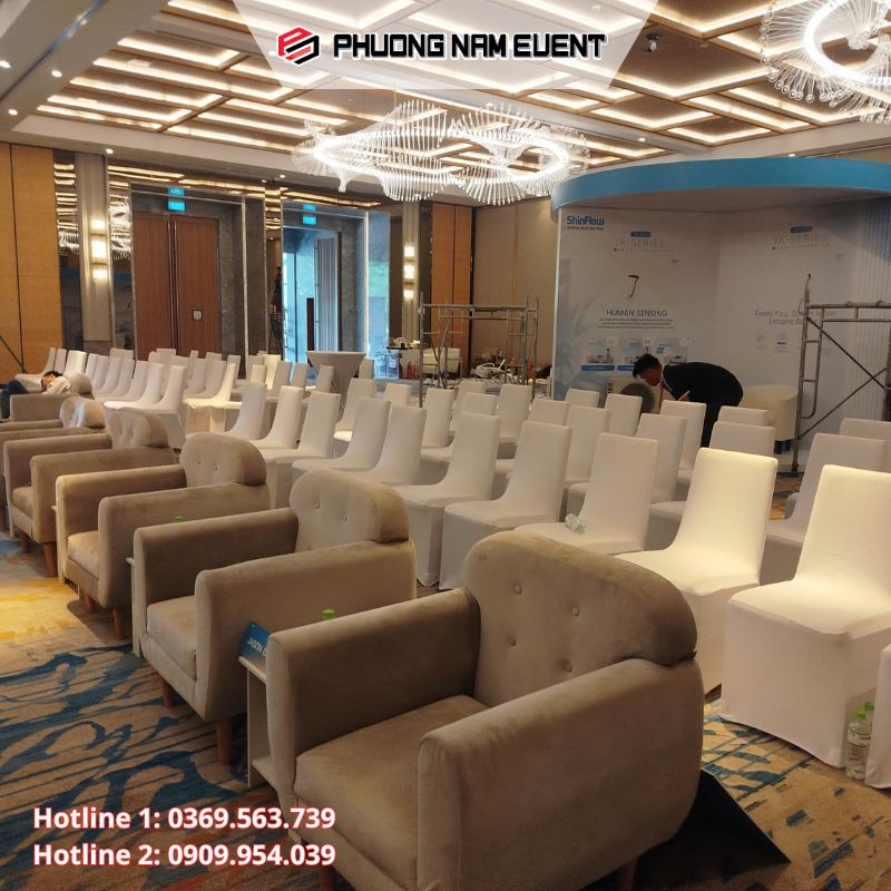 Phương Nam Event cho thuê ghế Sofa sự kiện, ghế Banquet sự kiện