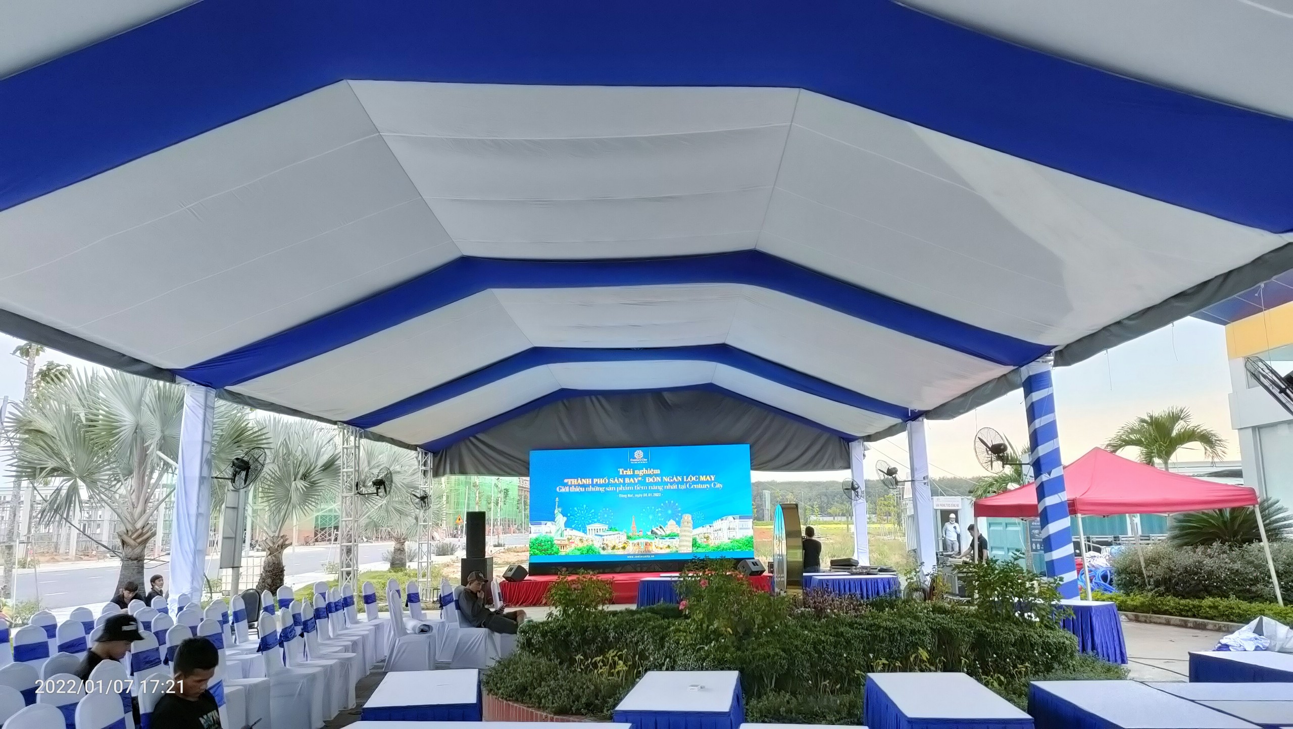 nhà bạt trụ tròn 6m nhà bạt trụ tròn 6m