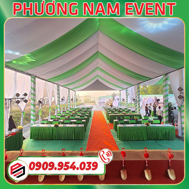 Nhà bạt cho lễ khởi công