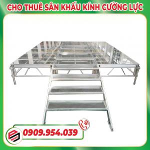 Cho Thuê Sân Khấu Kính Cường Lực & Mica Trong Suốt Lắp Ghép