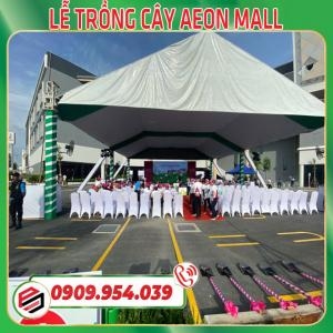 Dự Án Lắp Đặt Nhà Bạt - Cổng Hơi - Booth Check In Sự Kiện Trồng Cây Aeon Mall