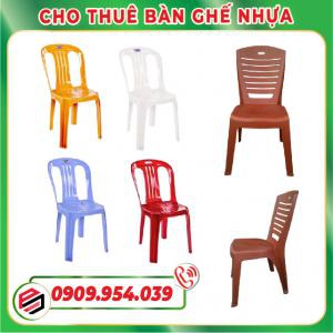 Cho thuê ghế nhựa