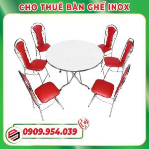 Cho thuê bàn ghế inox
